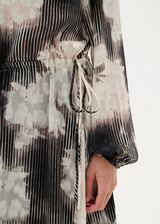 InWear CielleIW Long Dress Neutral Illuminating Florals