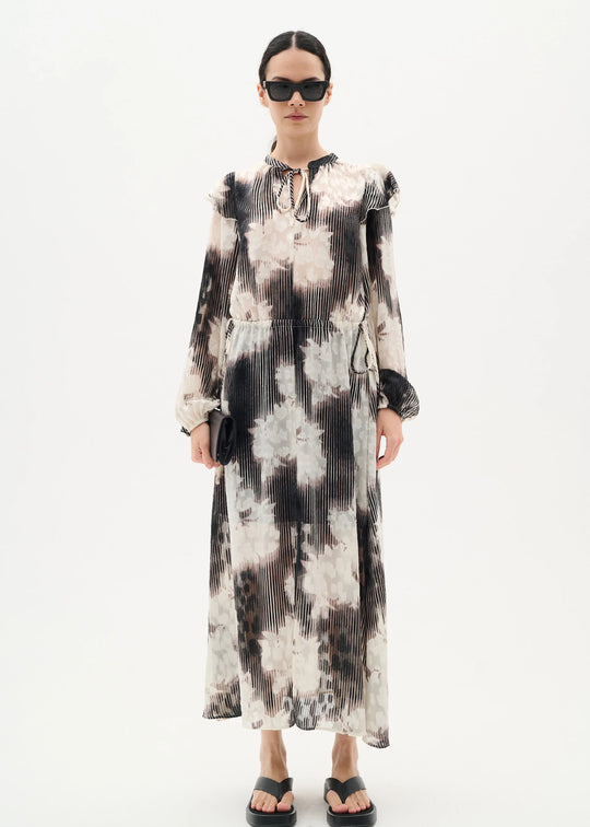 InWear CielleIW Long Dress Neutral Illuminating Florals