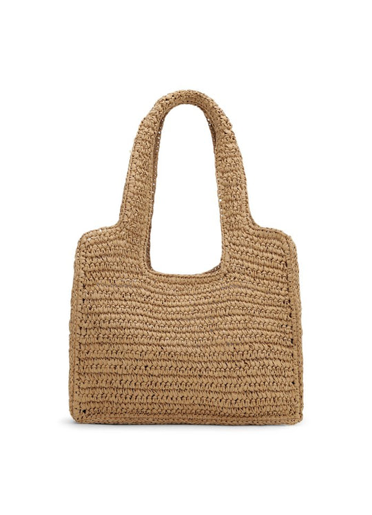 Sui Ava Waffle Cloud Bag Salted Caramel