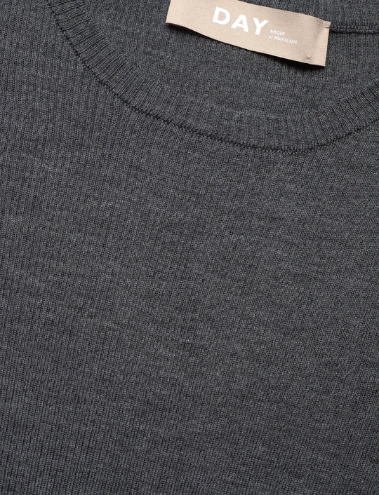 DAY Birger ét Mikkelsen Carolina Rib - Daily Elements Pullover Dark Grey Melange