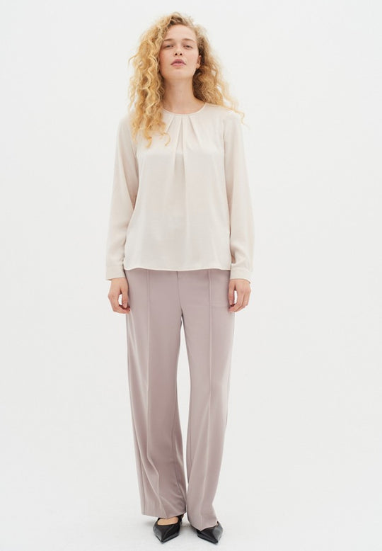 Inwear DotaIW Pleat Blouse French Nougat