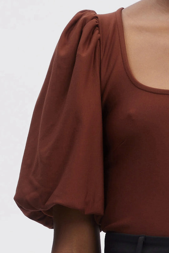 Gestuz RifaGZ balloon top Sorrel Horse Brown