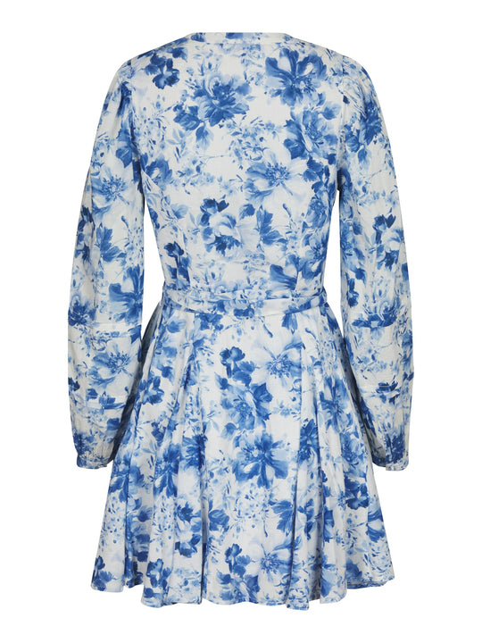 Neo Noir Marise Print Dress Light Blue