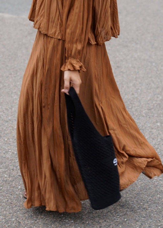 Esmé Studios ESTova Maxi Skirt GRS Chipmunk