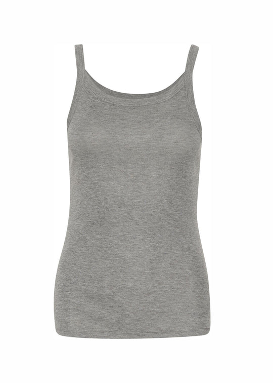 Soaked in Luxury SLFauna Tank Top Grey Melange