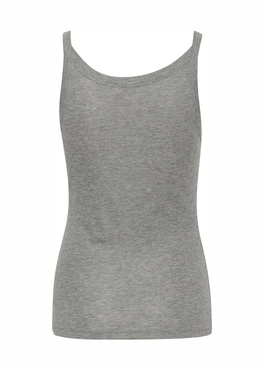 Soaked in Luxury SLFauna Tank Top Grey Melange