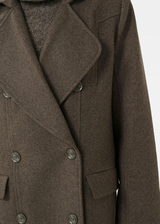 Gestuz GZzinka long coat Dark Mole