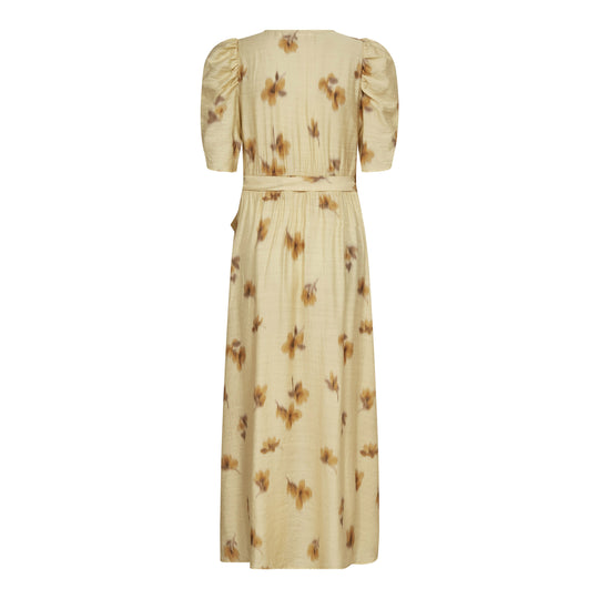 Co’Couture Mylacc Flower Wrap Dress Paleyellow