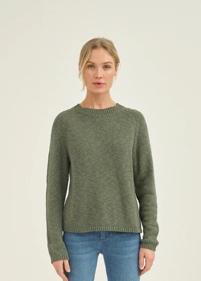 Pieszak Mai des yeux verts en tricot en tricot