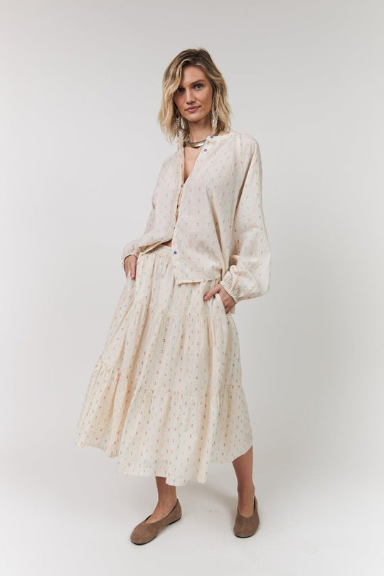 Lollys Laundry HaileyLL Shirt 02 Creme multi