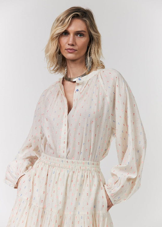 Lollys Laundry HaileyLL Shirt 02 Creme multi