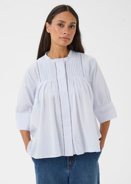 Karen By Simonsen KBOmmi Vilde Blouse Heather (lyseblå)