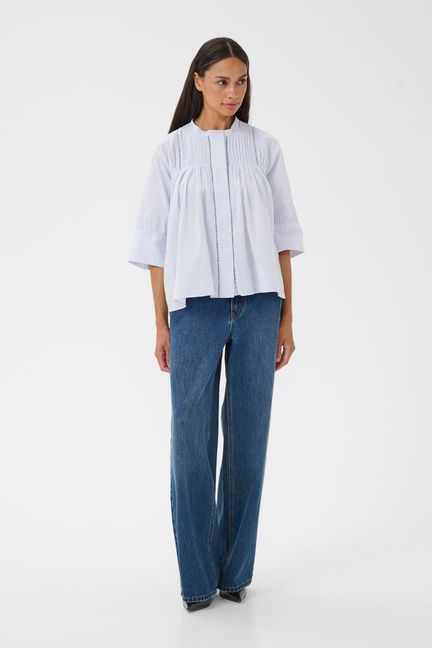 Karen By Simonsen KBOmmi Vilde Blouse Heather (lyseblå)