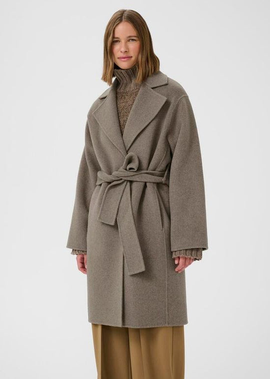 Inwear YillaIW Short Coat Sandy Grey Melange