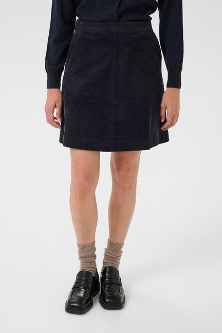 Part Two LingsPW Skirt navy fløjl