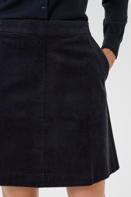 Part Two LingsPW Skirt navy fløjl