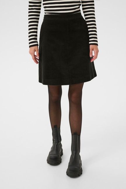 Part Two LingsPW Skirt black fløjl