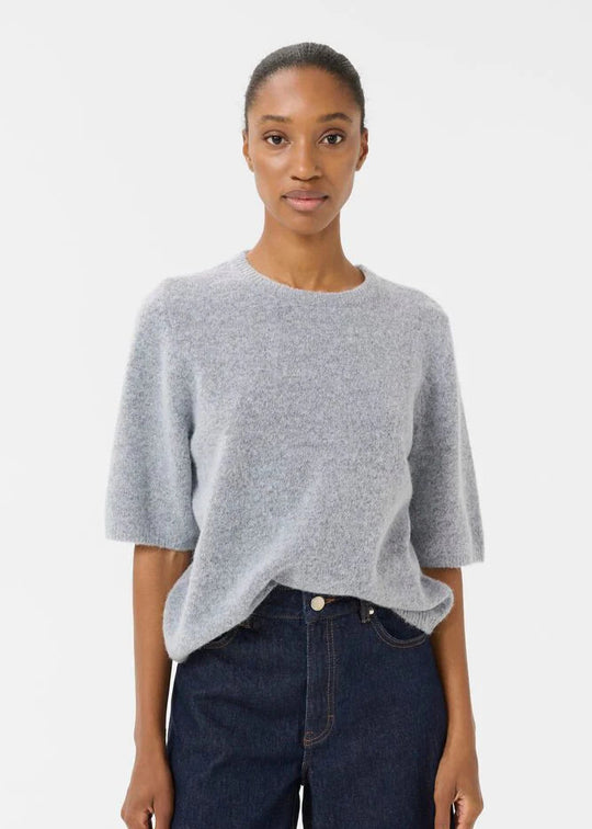 Gestuz GZalpha s/s tee Pearl Blue Melange