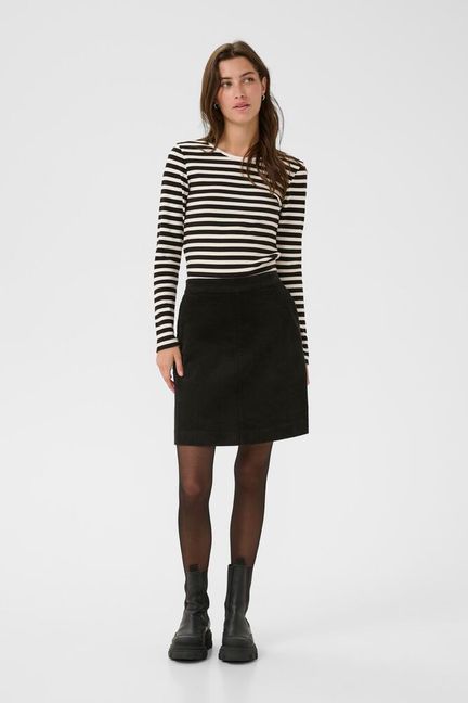 Part Two LingsPW Skirt black fløjl