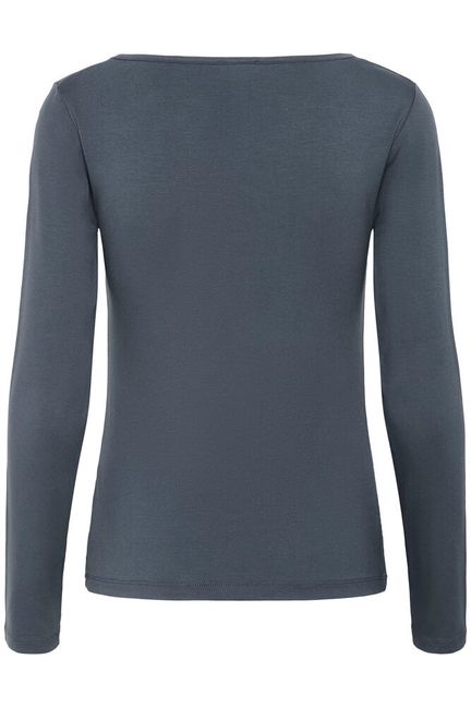 My Essential Wardrobe VistaMW Boat Neck Blouse Dark slate