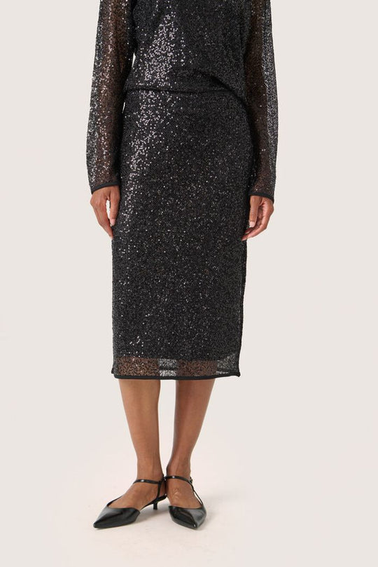 Soaked SLAdea Midi Skirt black