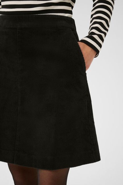 Part Two LingsPW Skirt black fløjl