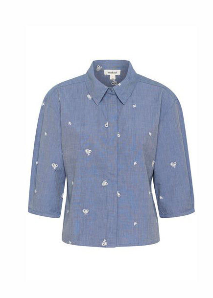 Soaked SLElly shirt Medium Blue Denim