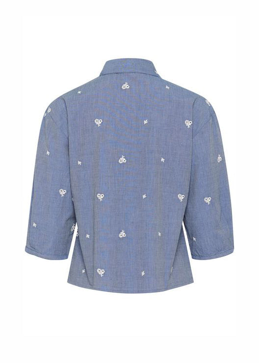 Soaked SLElly shirt Medium Blue Denim