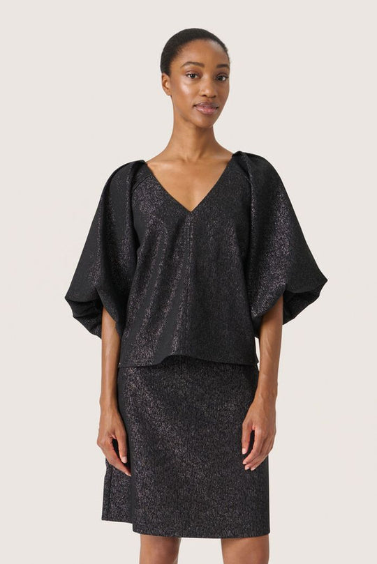 Soaked SLCahlina Blouse Gun Metal