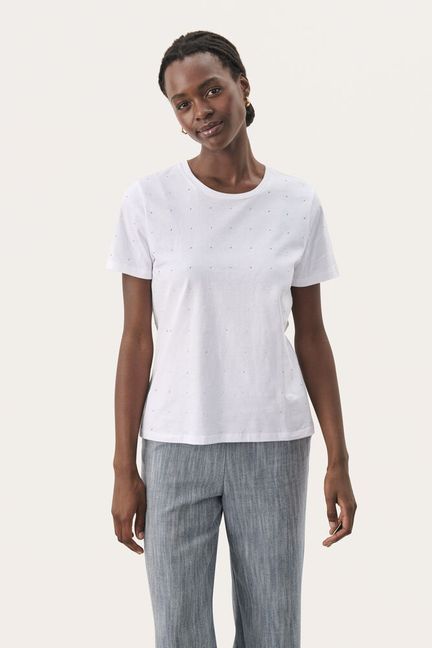 Part Two MaggiPW T Shirt white sparkles
