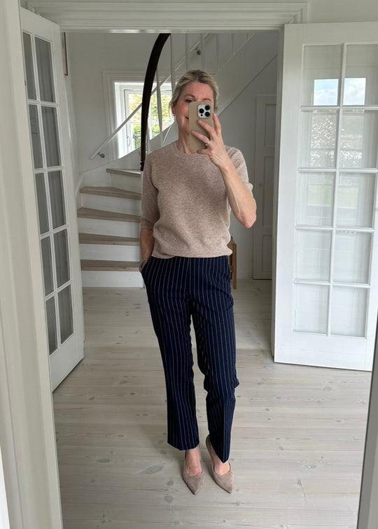 Inwear Sadineiw Pants Pinstripe Midnight Magic