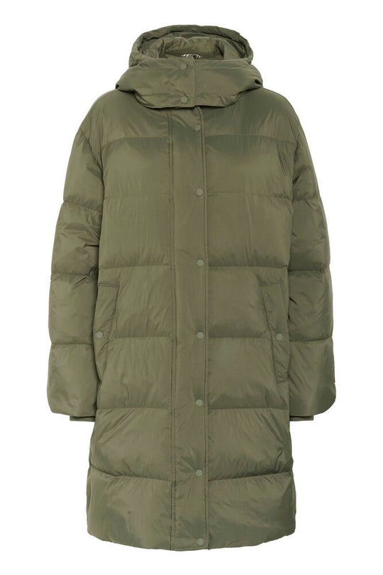 Part Two SabaPW OTW Puffercoat Grape Leaf Green