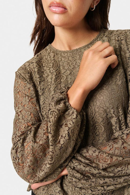 Soaked SLHenni Blouse LS Morel