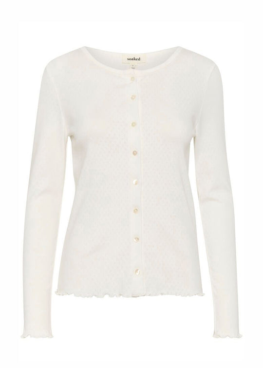 Soaked SLVenola Cardigan Whisper White