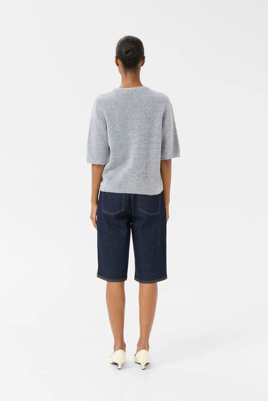 Gestuz GZalpha s/s tee Pearl Blue Melange