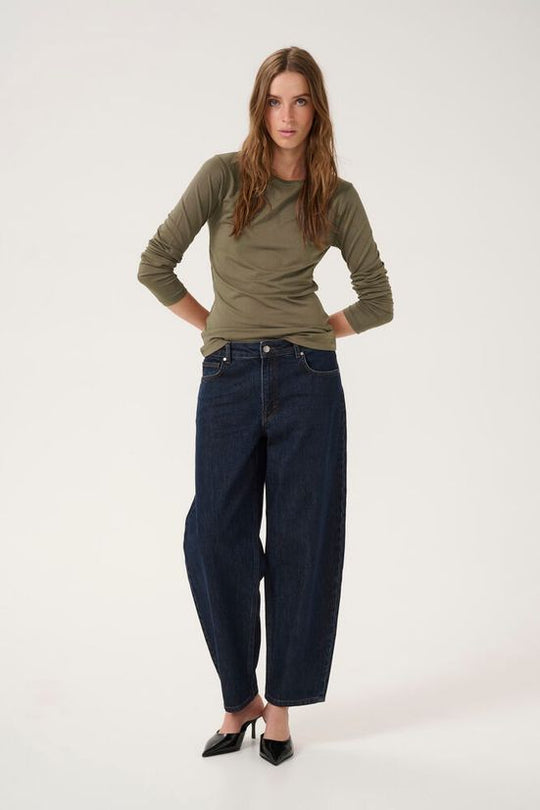 My Essential Wardrobe VistaMW Boat Neck Blouse sea turtle