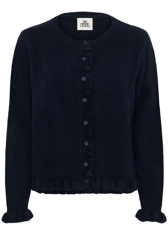 Karen by Simonsen kbNoabelle frill cardigan inkwell blue (navy)