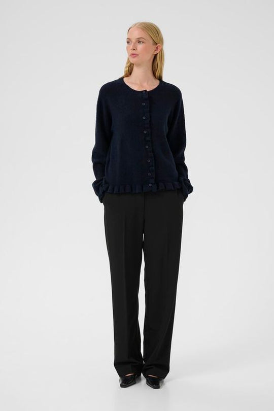 Karen by Simonsen kbNoabelle frill cardigan inkwell blue (navy)