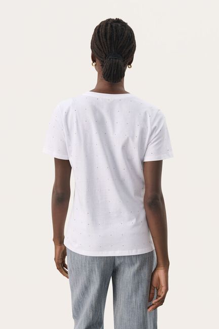 Part Two MaggiPW T Shirt white sparkles