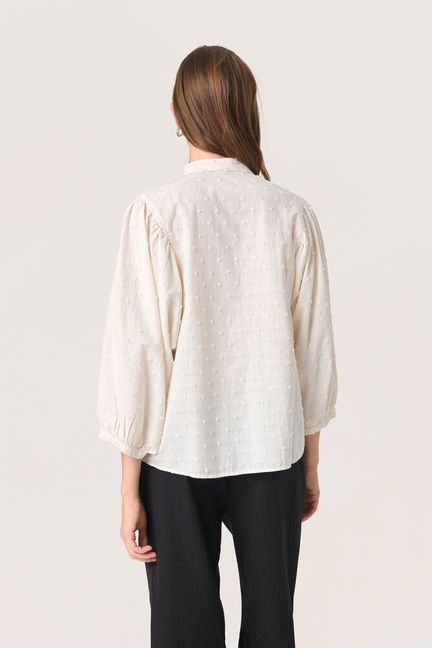 Soaked in Luxury SLSunela Shirt 3/4 Broken White