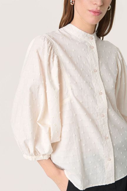 Soaked in Luxury SLSunela Shirt 3/4 Broken White