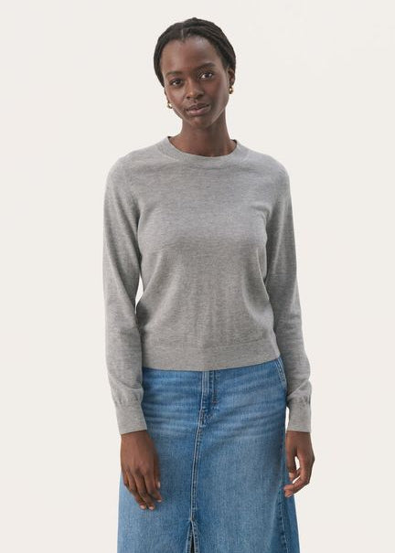 Part Two JaylynPW Pullover Grey Melange