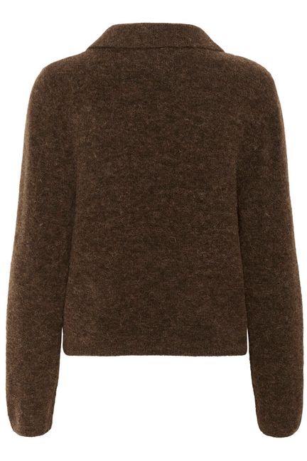 Gestuz GZalpha polo pullover Buff Melange (Brun)