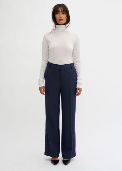 My Essential Wardrobe 29 The Tailored Pant dark blue