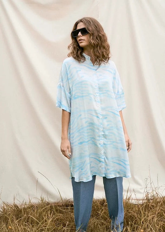Karen by Simonsen InesKB Long Shirt Ocean Wave