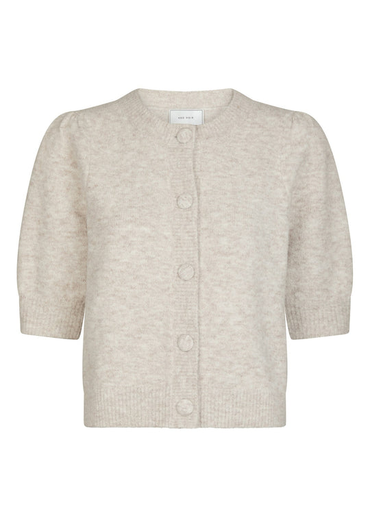 Neo Noir Trudy Knit Cardigan Beige Melange