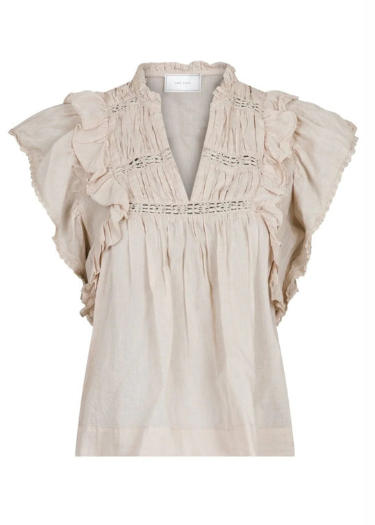 Neo Noir Jayla S Voile Top Sand
