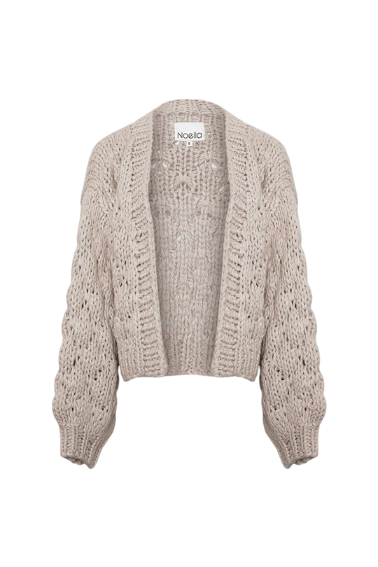Noella Karen Knit Cardigan grey sand