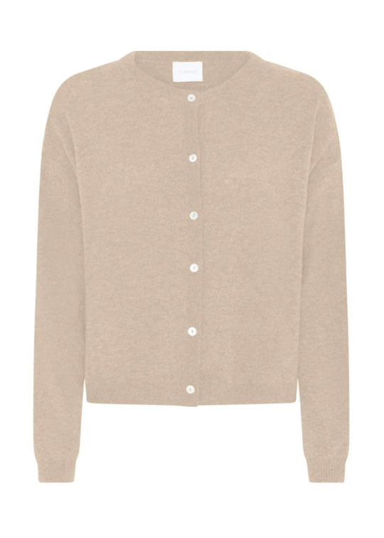 La Rouge Cassandra Knit Cardigan Sand Melange