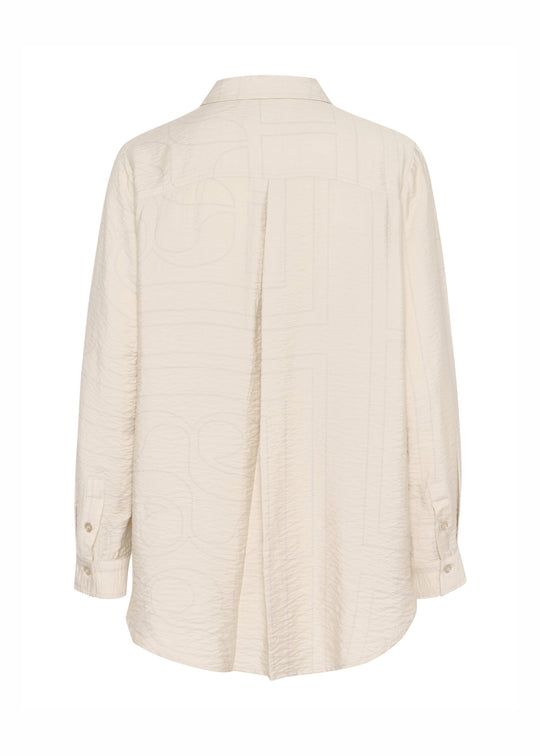 My Essential Wardrobe KellyMW Shirt Oatmeal AOP